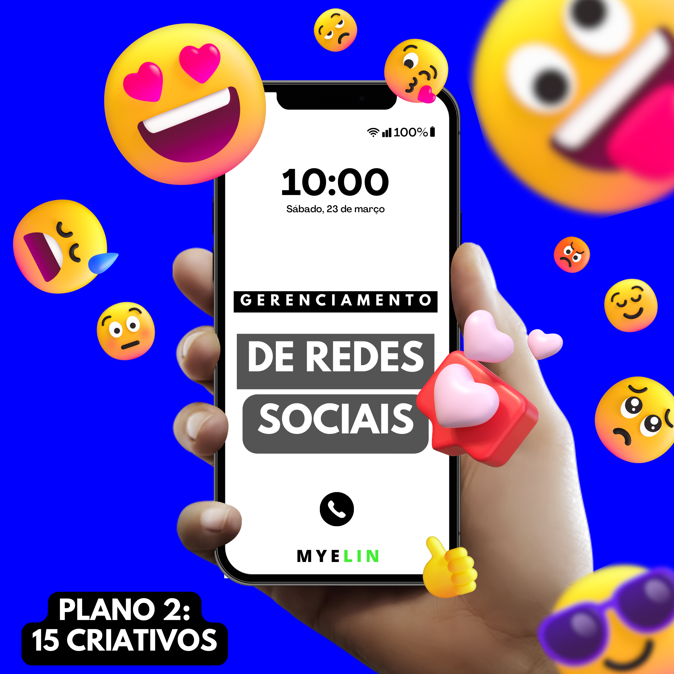GERENCIAMENTO DE REDES SOCIAIS - PACOTE 15 CRIATIVOS -  A partir de de Myelin
